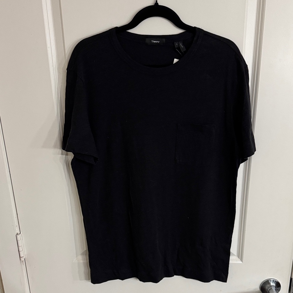 Theory Men's Classic Black Short Sleeve Tee